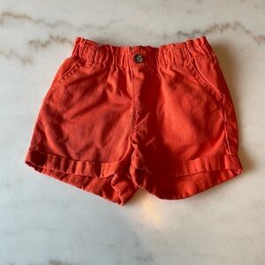 🍒2/$15 Girls' Bright Orange Cotton Shorts